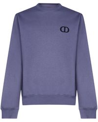Dior Cd Icon Embroidery Sweatshirt - Purple