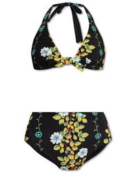 Etro - Floral-printed Two-piece Bikini Set - Lyst