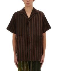 Uma Wang - Striped Shirt - Lyst
