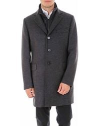 Fay - Single-breasted Long-sleeved Coat - Lyst