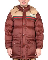 Gucci - Logo-patch Padded Down Coat - Lyst