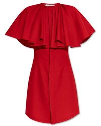 Ami Paris - Dress With Pleated Finish - Lyst