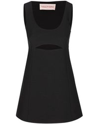 Valentino - Cut-out Sleeveless Dress - Lyst