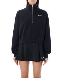 Nike - Sportswear Phoenix Fleece Oversized 1/2-zip Crop Sweatshirt - Lyst