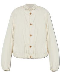 Lemaire - Wadded Collarless Bomber Jacket - Lyst
