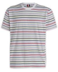 Thom Browne - Striped Crewneck T-shirt - Lyst
