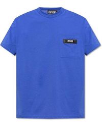 Versace - T-shirt With Pocket, - Lyst