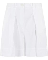 Malo - Pleated Tailored Shorts - Lyst