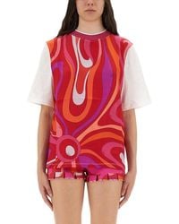 Emilio Pucci - T-Shirt With "Iris" Print - Lyst