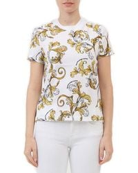 Versace Jeans Couture - Barocco Printed Crewneck T-Shirt - Lyst