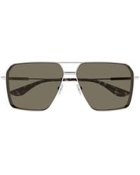 McQueen - Pilot Frame Sunglasses - Lyst