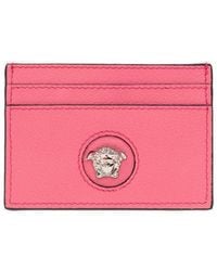 Versace - Leather Card Holder - Lyst