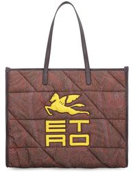 Etro - Paisley Print Shopping Bag - Lyst