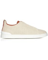 ZEGNA - Triple Stitchtm Lace-up Sneakers - Lyst