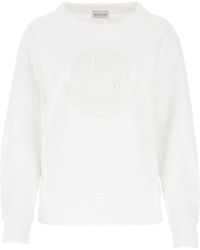 Moncler Logo Patch Sweatshirt - White