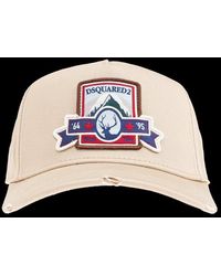 DSquared² - Logo Patch Distressed Baseball Cap - Lyst