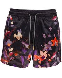 Etro - Floral-print Drawstring Swim Shorts - Lyst