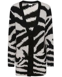 Dries Van Noten - Zebra Print Knitted Cardigan - Lyst