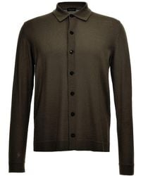 Roberto Collina - Collared Button-up Cardigan - Lyst
