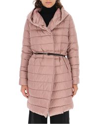 Max Mara Hooded Down Coat - Pink