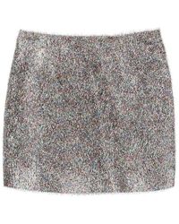 Blazé Milano - Blaze Milano Lurex Mini Skirt - Lyst