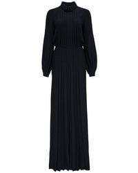 Alberta Ferretti - Oversize Pleated Suit In Silk Blend - Lyst