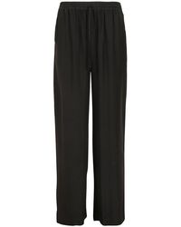 P.A.R.O.S.H. - P.A.R.O..H. Wide Leg Satin Trousers - Lyst