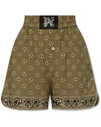 Palm Angels - Shorts With Paisley Motif - Lyst