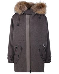 P.A.R.O.S.H. - P.A.R.O..H. Fake Fur Hooded Jacket - Lyst