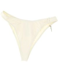 Jacquemus - Logo Charm Low-rise Bikini Bottoms - Lyst