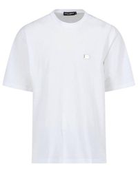 Dolce & Gabbana - Plaque T-Shirt - Lyst