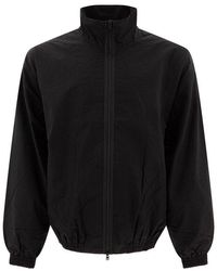 Acne Studios Logo Zipper Jacket in Black for Men | Lyst Acne Studios Logo Zipper Jacket in Black for Men | Lyst