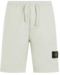 Stone Island - Cotton Shorts Pants - Lyst