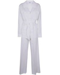 Aspesi - Single-Breasted Belted Suit - Lyst