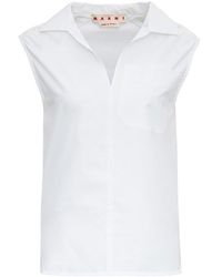 Marni - White Cotton Shirt - Lyst