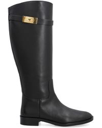 tory burch leather boots