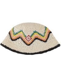 Casablanca - Logo Patch Zigzag Interrwoven Bucket Hat - Lyst