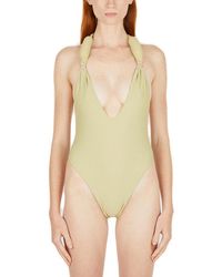 Entire studios - Halterneck Open-Back Swimsuit - Lyst