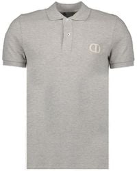 Dior - Logo Embroidered Polo Shirt - Lyst