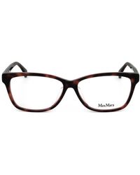 Max Mara - Rectangular Frame Glasses - Lyst