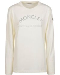 Moncler Genius - Moncler 1952 Logo Printed Long Sleeve T-shirt - Lyst