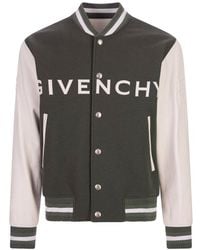 Givenchy - Logo Detailed Varsity Bomber Jacket - Lyst