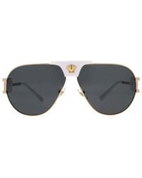 Versace - Aviator Frame Sunglasses - Lyst