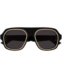 Bottega Veneta - Aviator Frame Sunglasses - Lyst