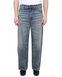 PT Torino - Skater Straight-leg Distressed Loose-fit Jeans - Lyst