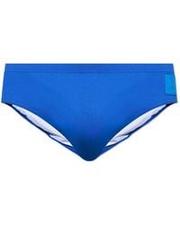 Balmain - Logo Patch Stretch Swim Briefs - Lyst