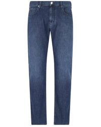 Emporio Armani - J45 Regular-Fit Worn-Wash 8 Oz Denim Jeans - Lyst