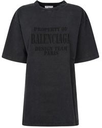 Balenciaga Print T-shirt Clothing - Black