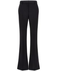 Versace - Low-rise Flared Tailored Trousers - Lyst