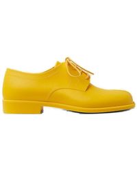 Maison Margiela Lace Up Tabi Shoes - Yellow